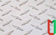 Рифлёный алюминиевый лист дуэт 5х300х1000 мм АМг2НР анодированный